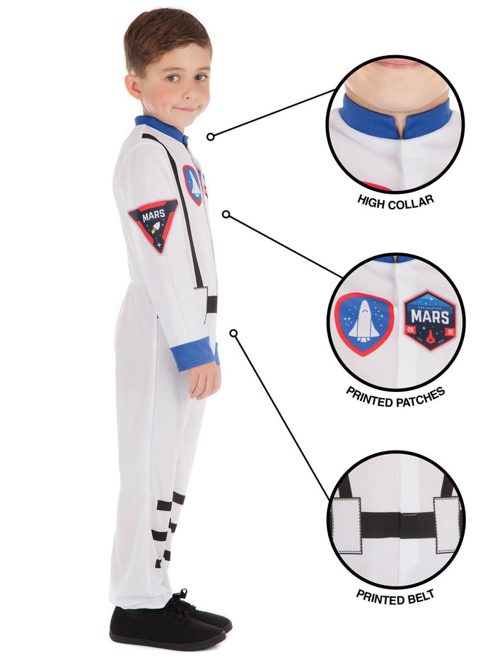 Mars Astronaut Commander Kids Costume