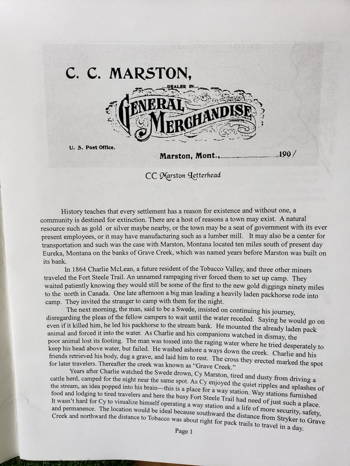Marston, A Tobacco Valley Ghost Town by Darris Flannagan