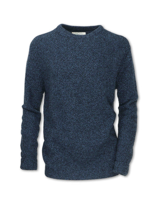 MEN'S DOBBY WOOL SWEATER