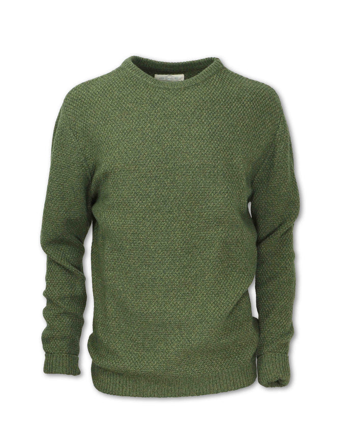 MEN'S DOBBY WOOL SWEATER