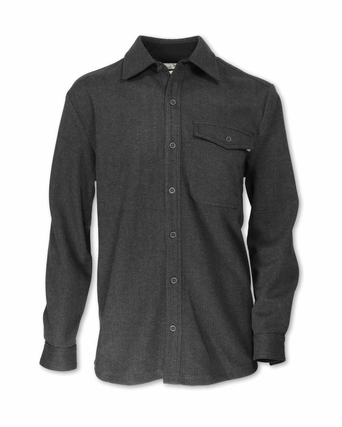 MEN'S HERRINGBONE KNIT WORKSHIRT