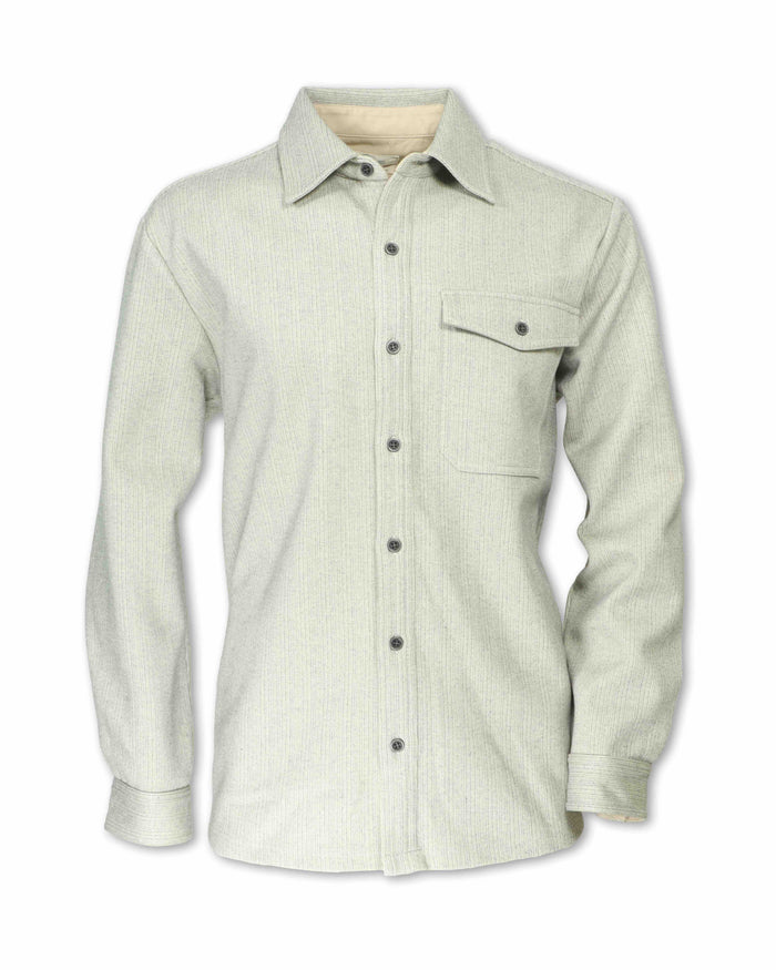 MEN'S HERRINGBONE KNIT WORKSHIRT