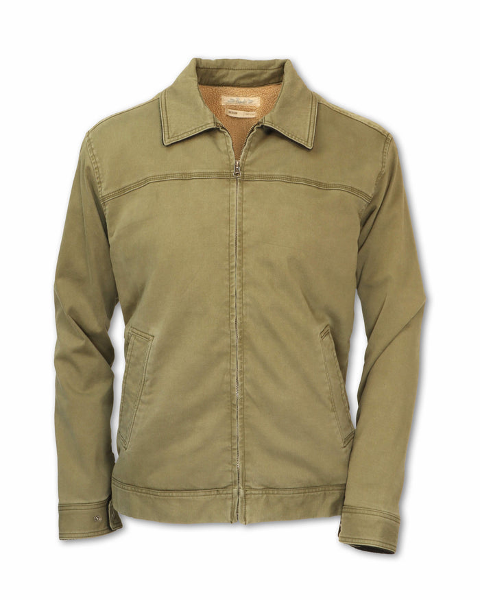 MEN'S STRETCH CANVAS SHERPA JACKET