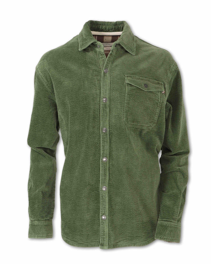 MEN'S STRETCH CORDUROY SHIRT JACKET - SHIPS 8/1/26