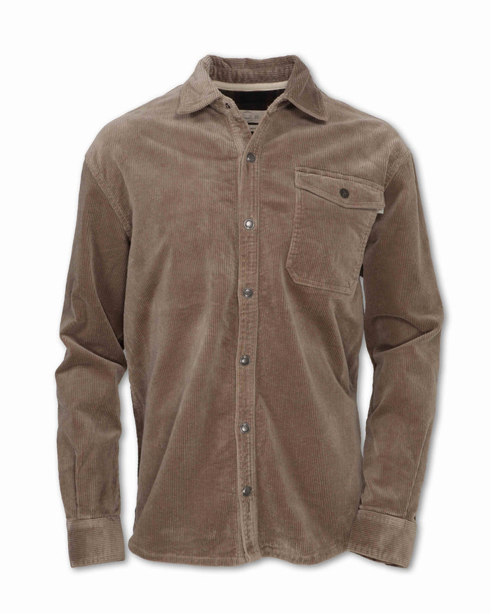 MEN'S STRETCH CORDUROY SHIRT JACKET - SHIPS 8/1/26