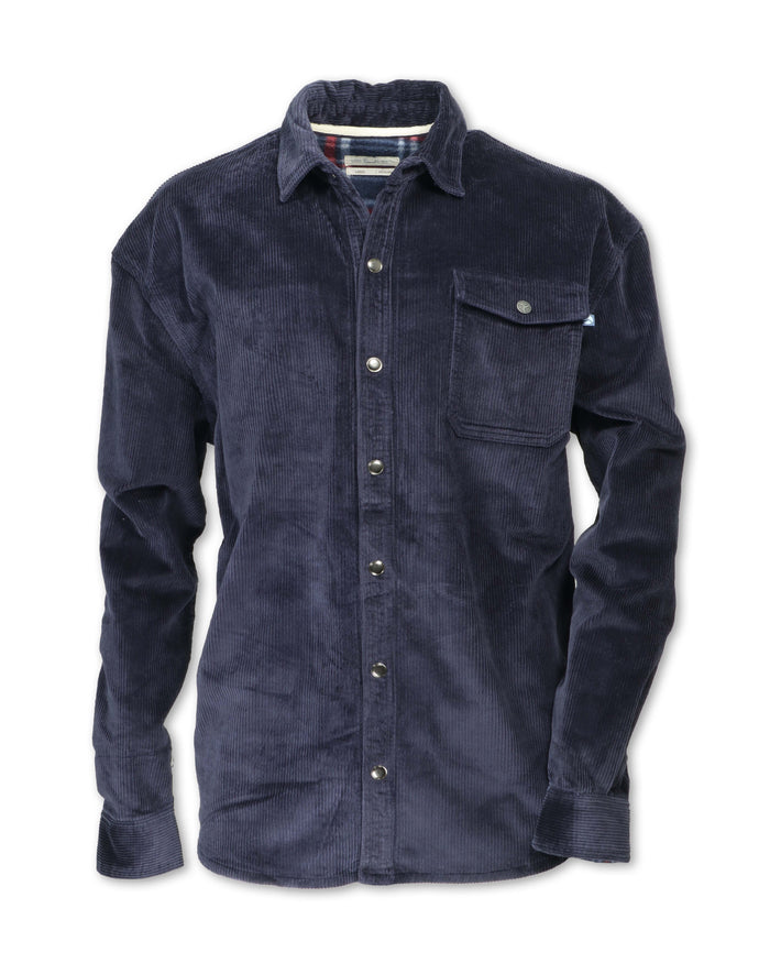 MEN'S STRETCH CORDUROY SHIRT JACKET - SHIPS 8/1/26