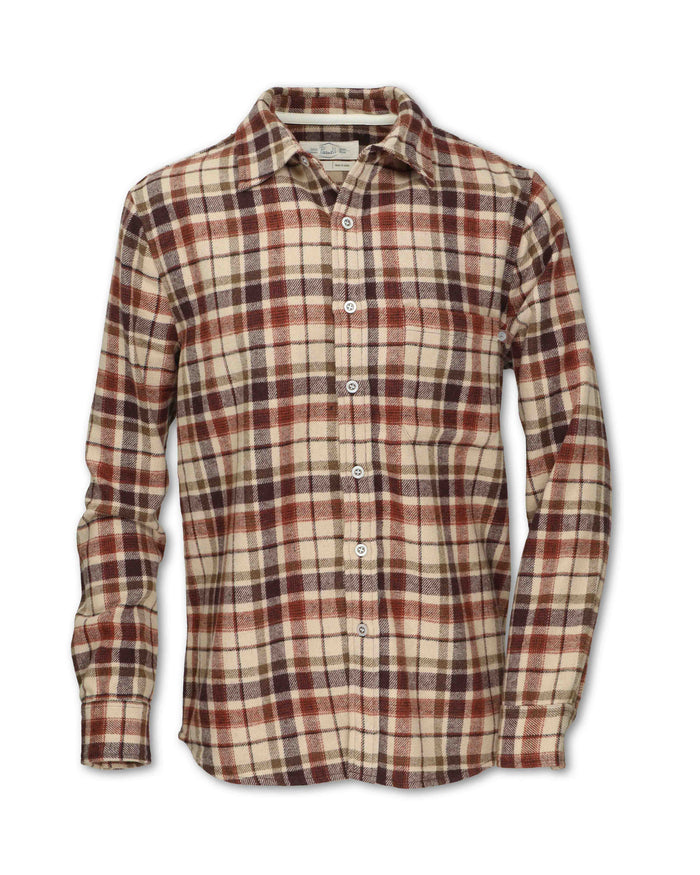 MEN'S WOOL BLEND PLAID FLANNEL