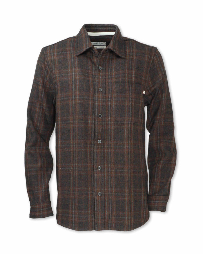 MEN'S WOOL BLEND PLAID FLANNEL