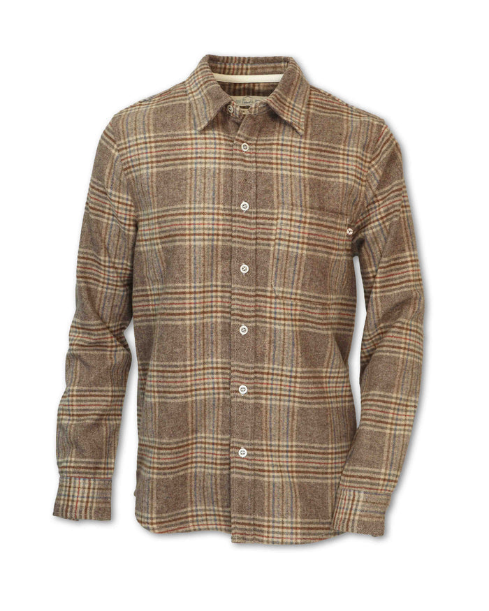 MEN'S WOOL BLEND PLAID FLANNEL