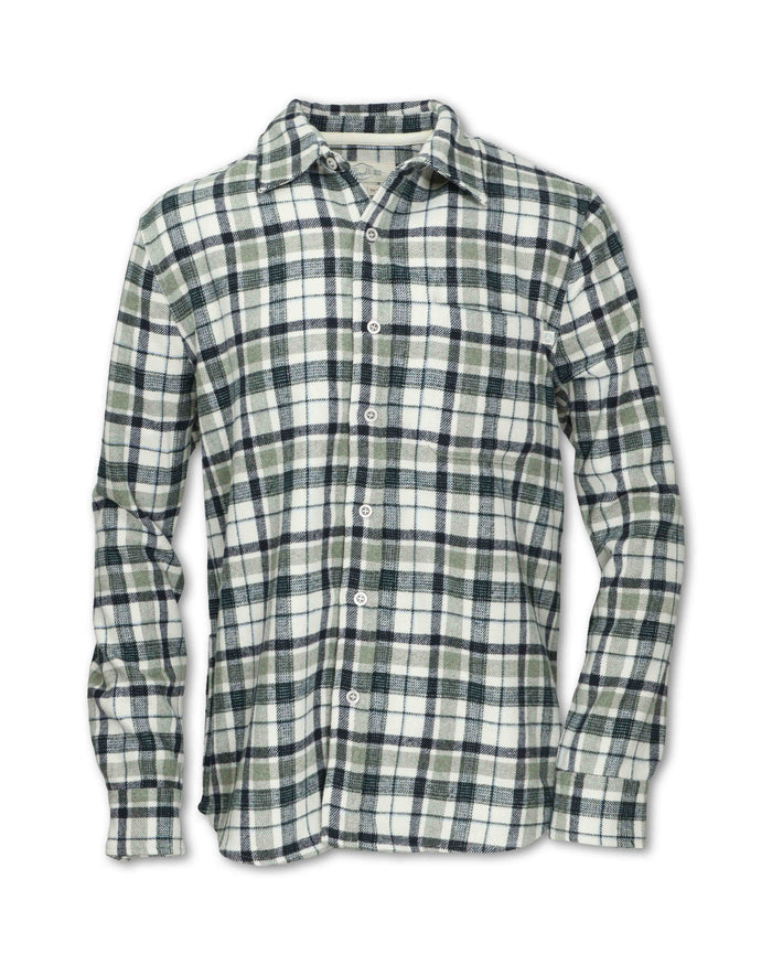 MEN'S WOOL BLEND PLAID FLANNEL