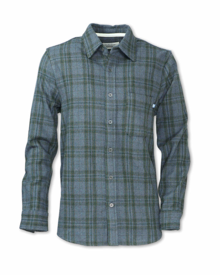 MEN'S WOOL BLEND PLAID FLANNEL