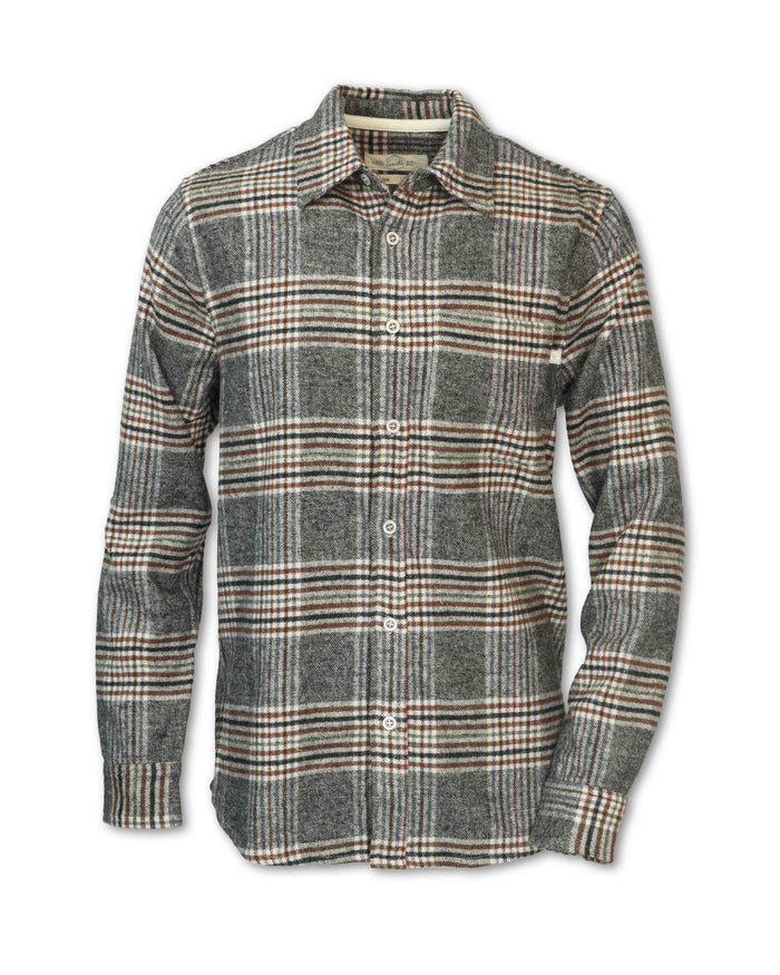 MEN'S WOOL BLEND PLAID FLANNEL
