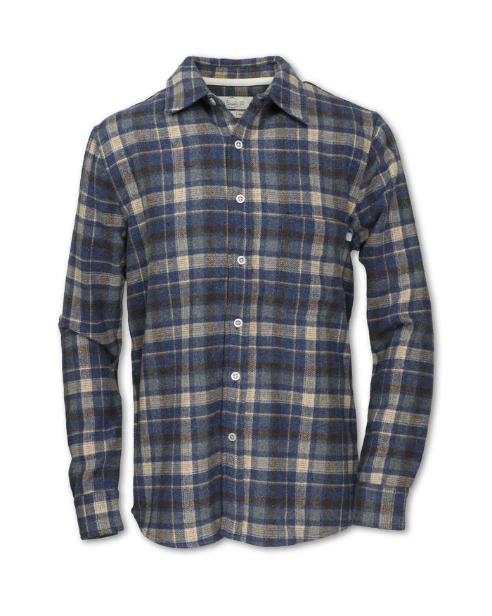 MEN'S WOOL BLEND PLAID FLANNEL