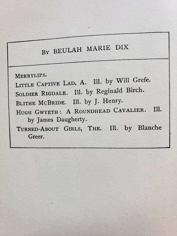 Merrylips (1926) by Beulah Marie Dix