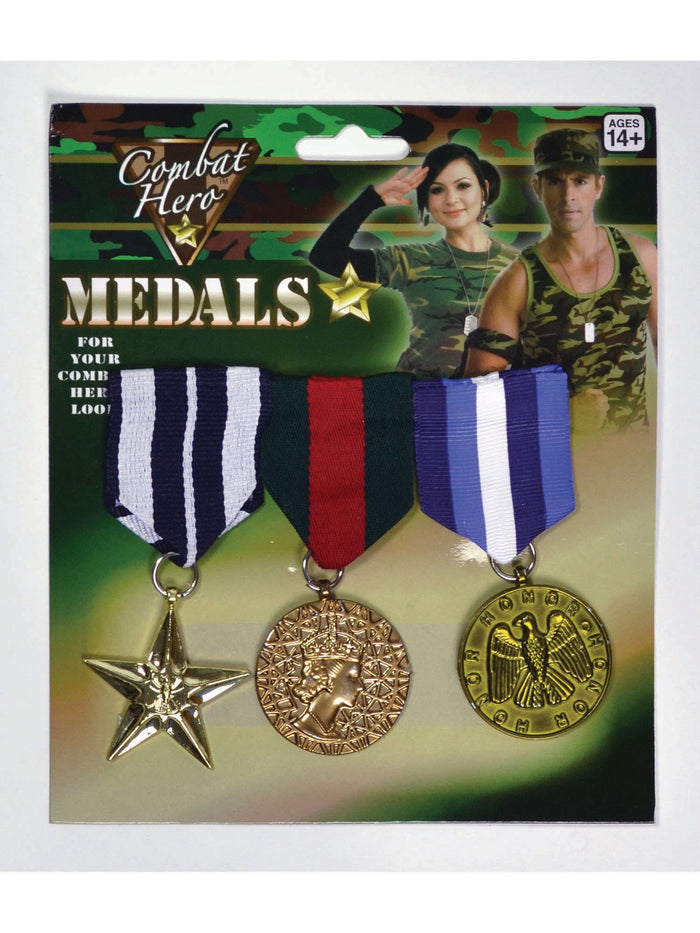 Military Medals, Pack of 3