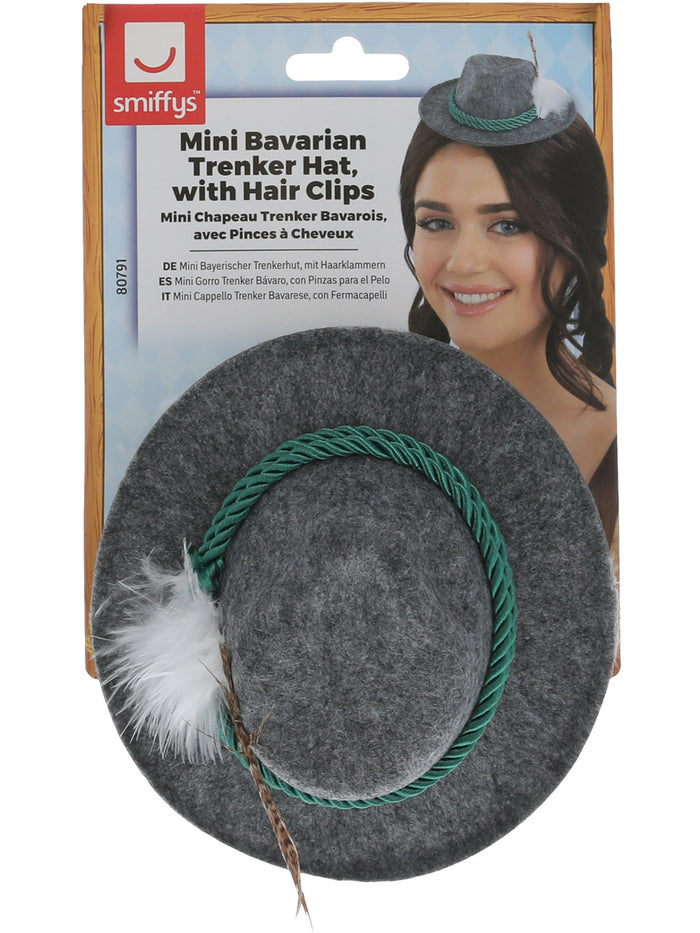 Mini Bavarian Trenker Hat, Grey