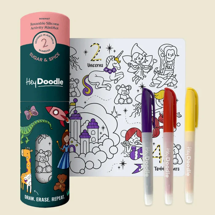 Mini Colouring & Doodle Mat - Sugar & Spice