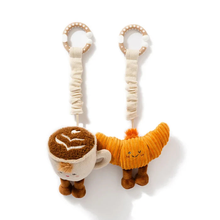 Mini Market Brunch Stroller Toys - Coffee & Croissant