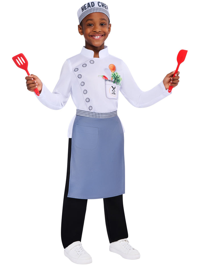 Modern Chef Kids Costume