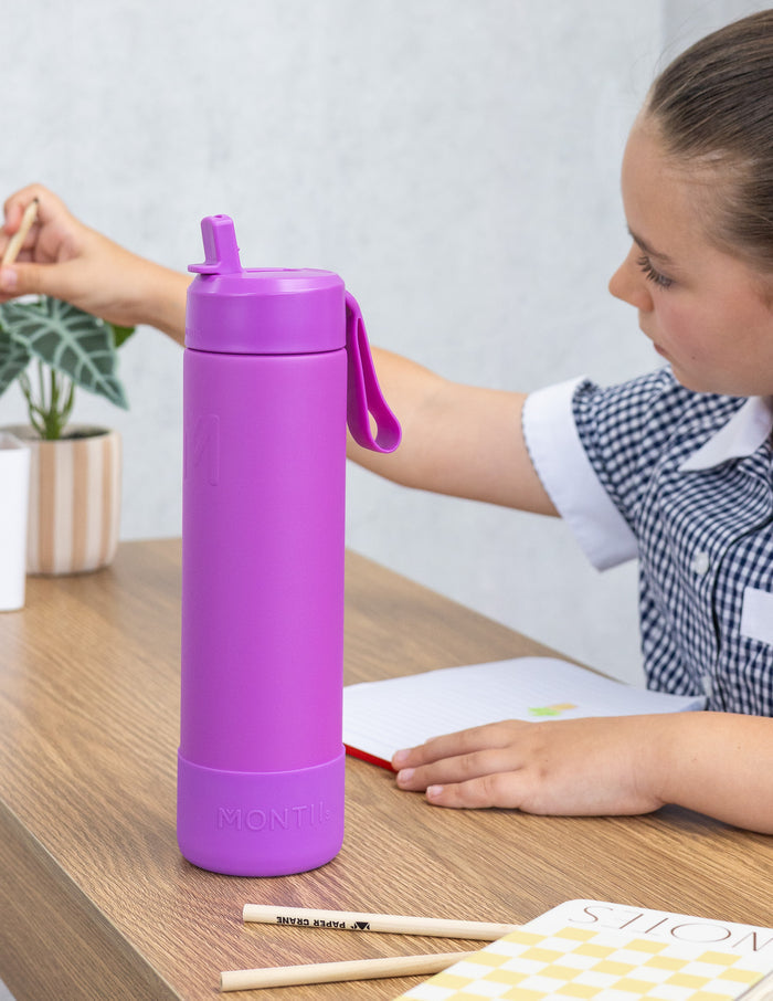 MontiiCo Fusion Complete Drink Bottle 700ml - Fuchsia