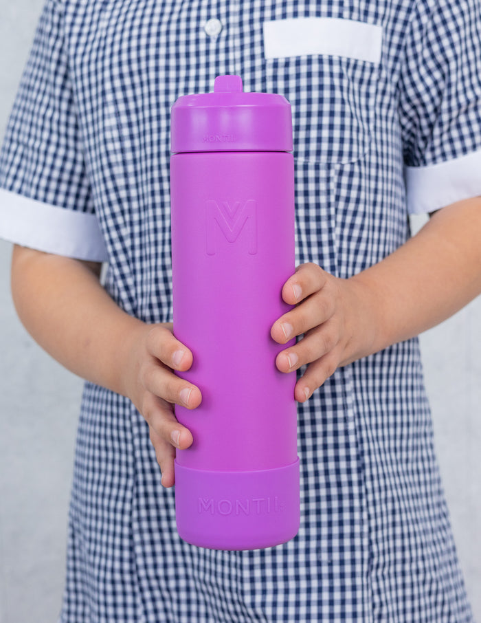 MontiiCo Fusion Complete Drink Bottle 700ml - Fuchsia