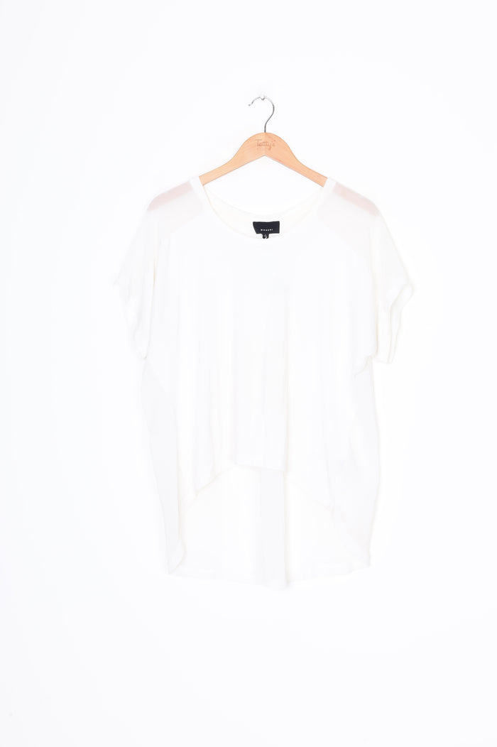 Moochi Womens White Top Size L