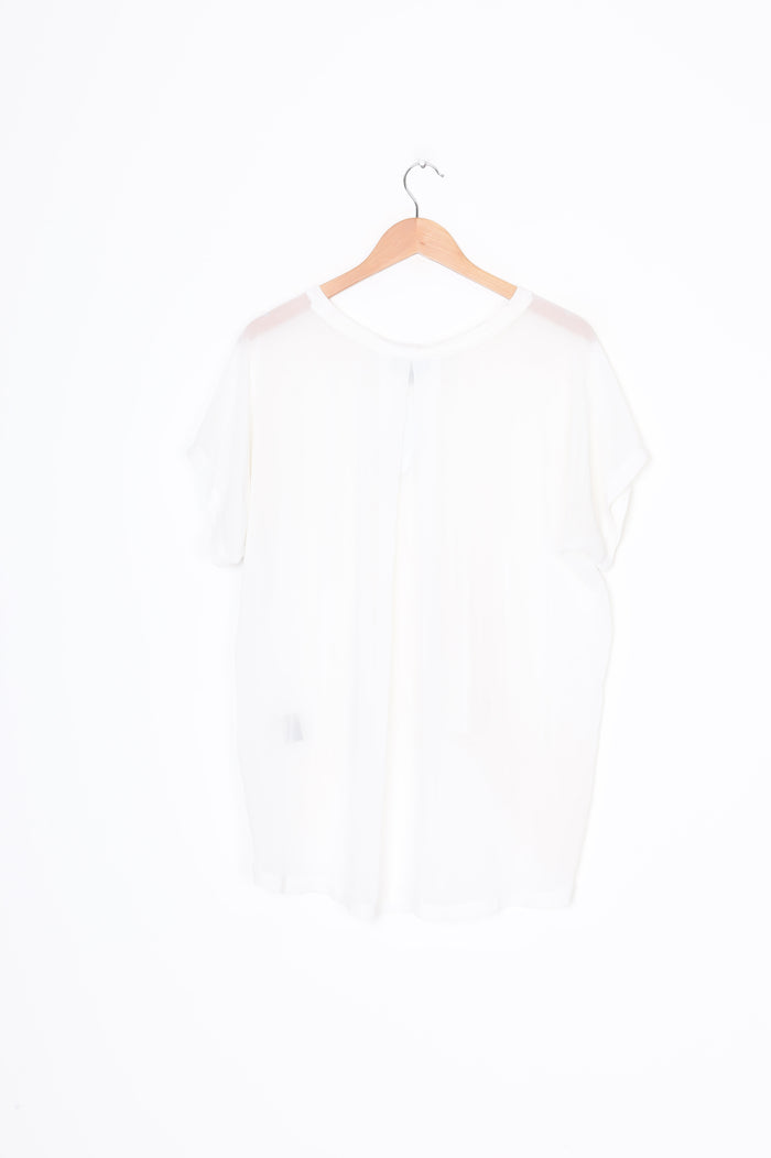 Moochi Womens White Top Size L