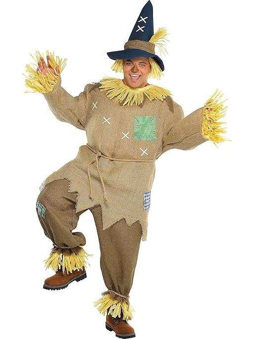 Mr. Scarecrow Costume with Pointed Hat