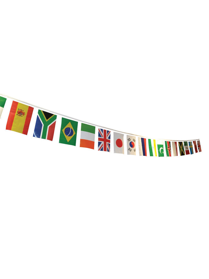 Multi Nation Bunting, 7M, 25 Flags