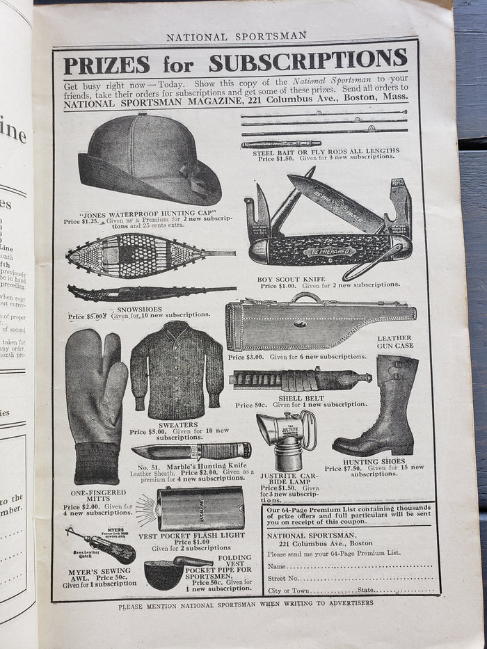National Sportsman magazine April, 1916