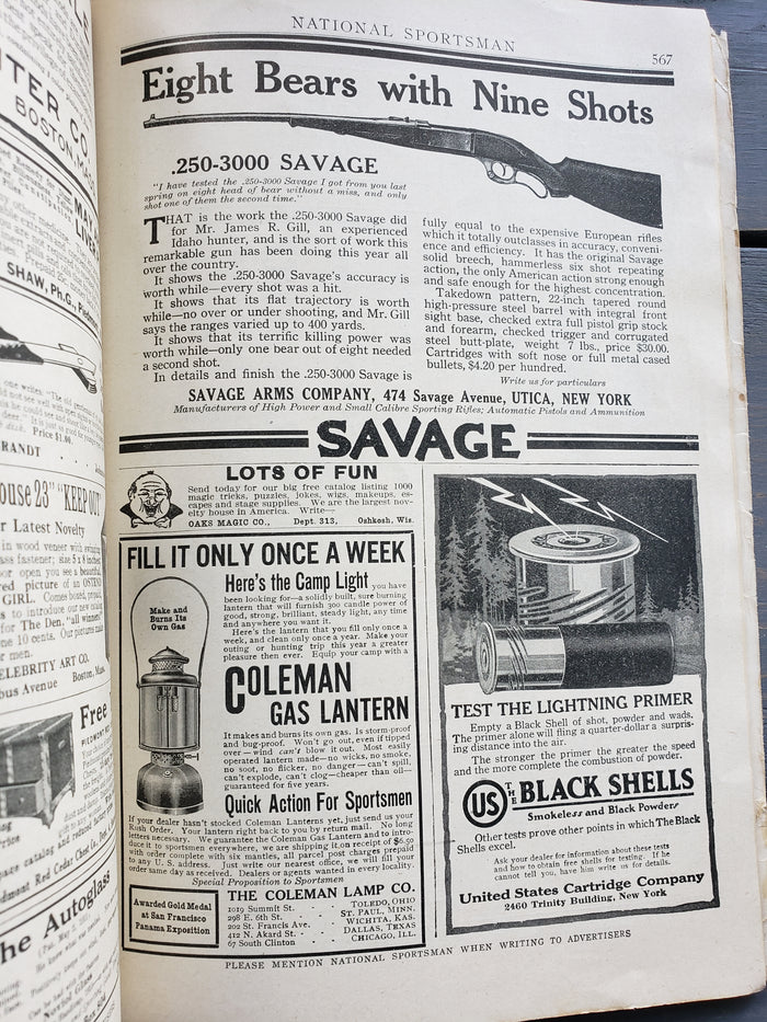 National Sportsman magazine April, 1916