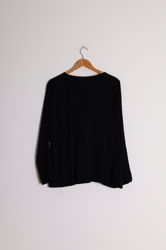 Nyne Womens Black Top Size 12