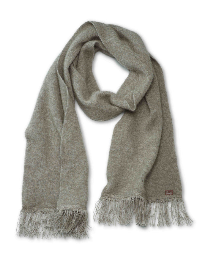 NZ BRUSHTAIL POSSUM FRINGE SCARF - SHIPS 8/1/26