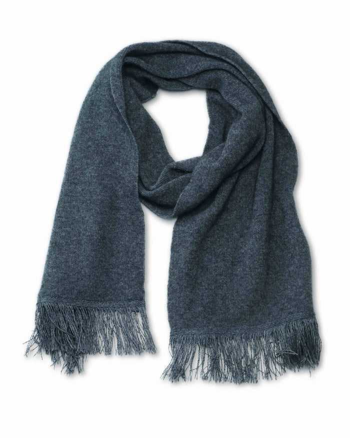 NZ BRUSHTAIL POSSUM FRINGE SCARF - SHIPS 8/1/26