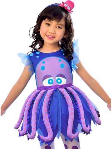 Octopus Kids Girls Costume