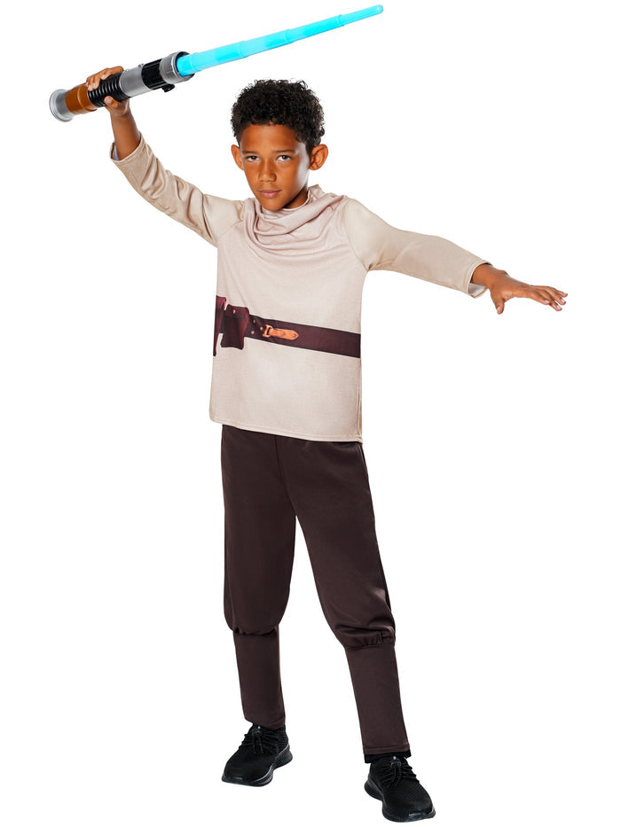 OWK- Obi Wan Kenobi Kids Costume & Lightsaber