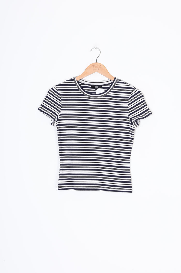 Paige Womens White Top Size S