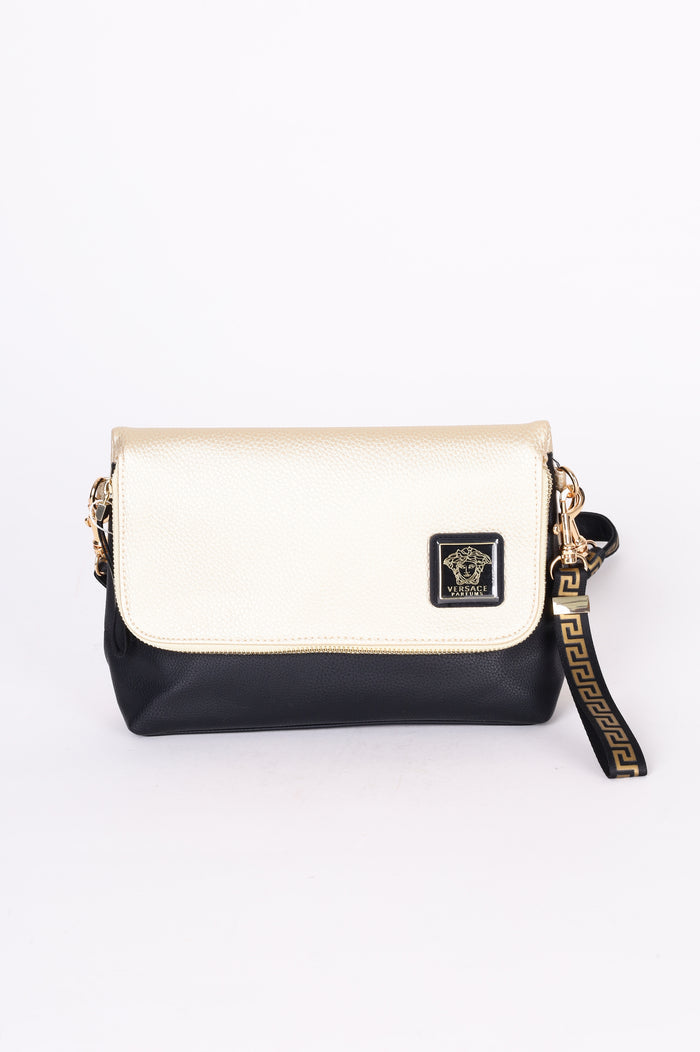 Versace Parfums Womens Black Bag Size S