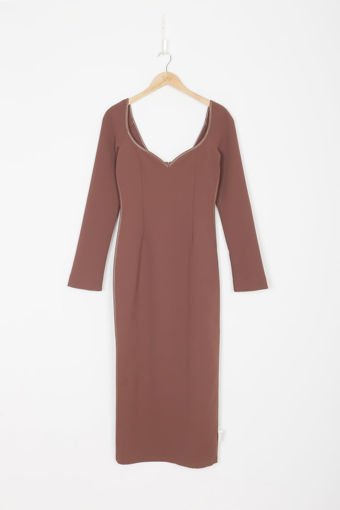 Paris Georgia Womens Brown Dress Size S