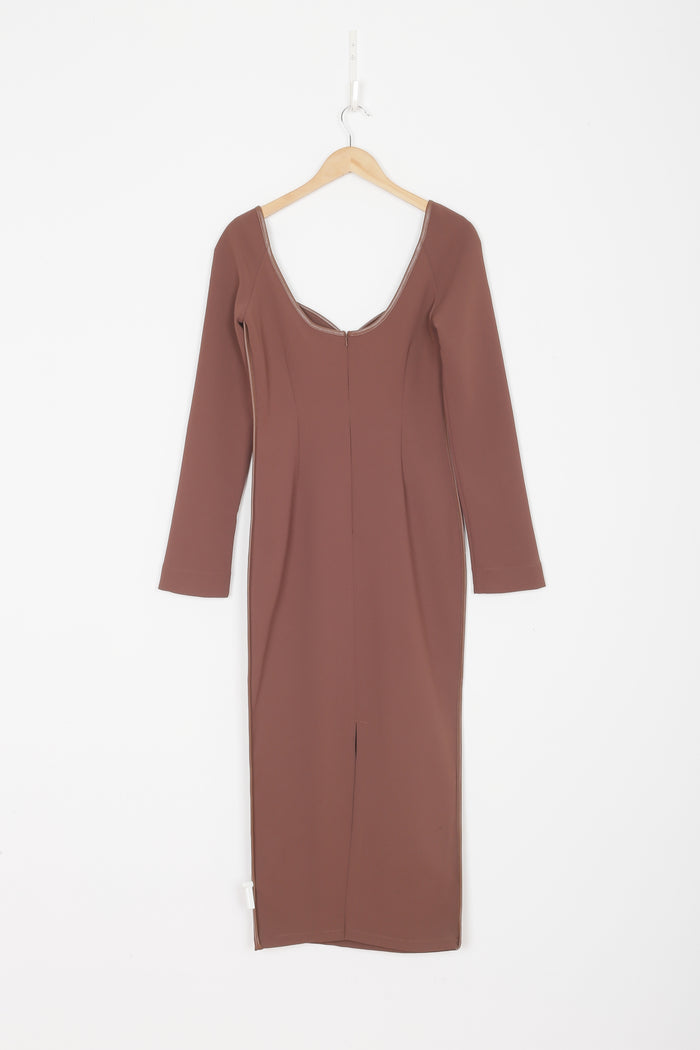 Paris Georgia Womens Brown Dress Size S