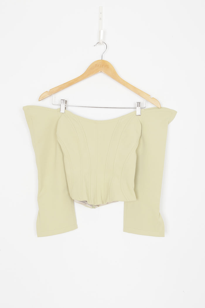 Paris Georgia Womens Green Top Size S