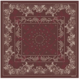 Pendleton 22" Embroidered Bandana in Raisin