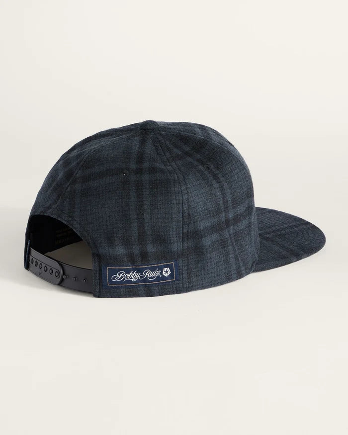 Pendleton / Bobby Ruiz Flat Brim Hat in Black Shadow Plaid
