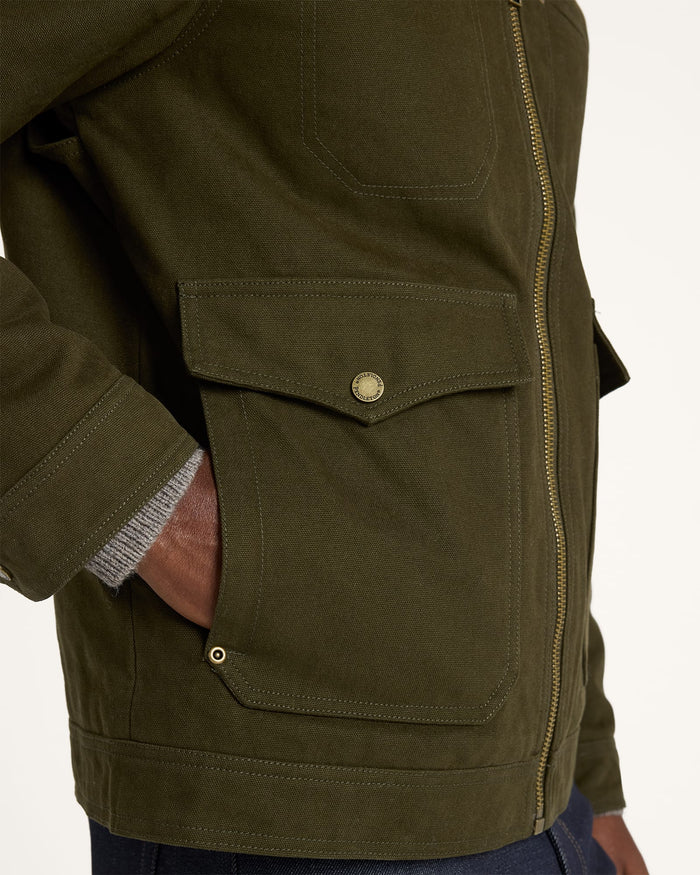 Pendleton Men's Carson City Ranch Coat in Dark Olive