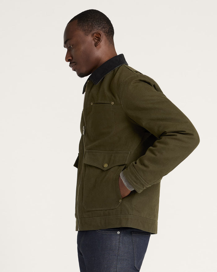 Pendleton Men's Carson City Ranch Coat in Dark Olive