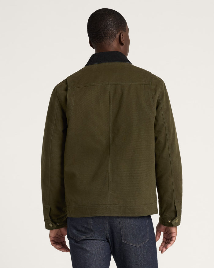 Pendleton Men's Carson City Ranch Coat in Dark Olive