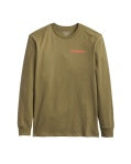 Pendleton Men's Long Sleeve Freshwater Fishing tee in Green/ multi
