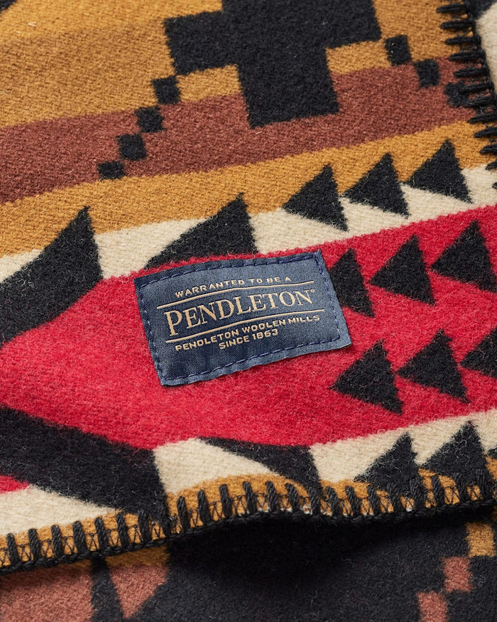 PENDLETON NEHALEM SADDLE BLANKET in BLACK