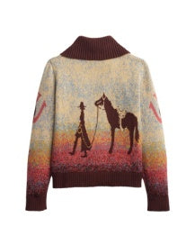 Pendleton Women's Western Scenic Cardigan in Sunrise Ombre
