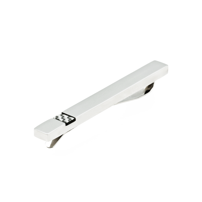 Polished Stainless Steel Tie Slide with Fibreglass inlay